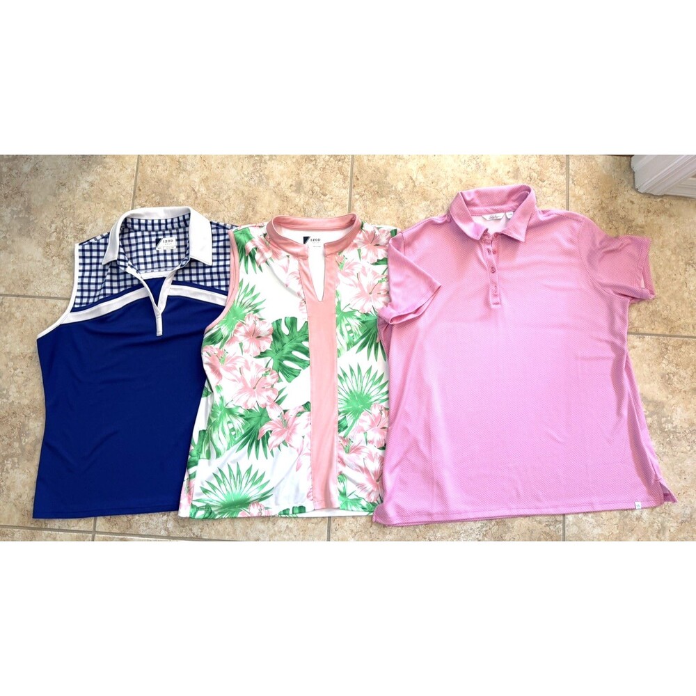 Lot of 3 Izod Golf Lady Hagen Sz XXL Sleeveless Tops Shirts Womens